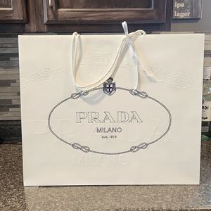PRADA Large Gift Bag & Ribbon